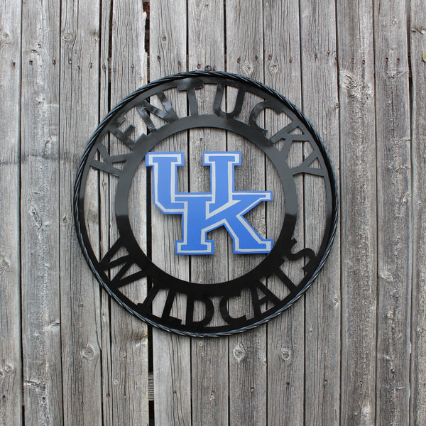 KENTUCKY WILDCATS CUSTOM METAL VINTAGE CRAFT SIGN WESTERN HOME DECOR HANDMADE