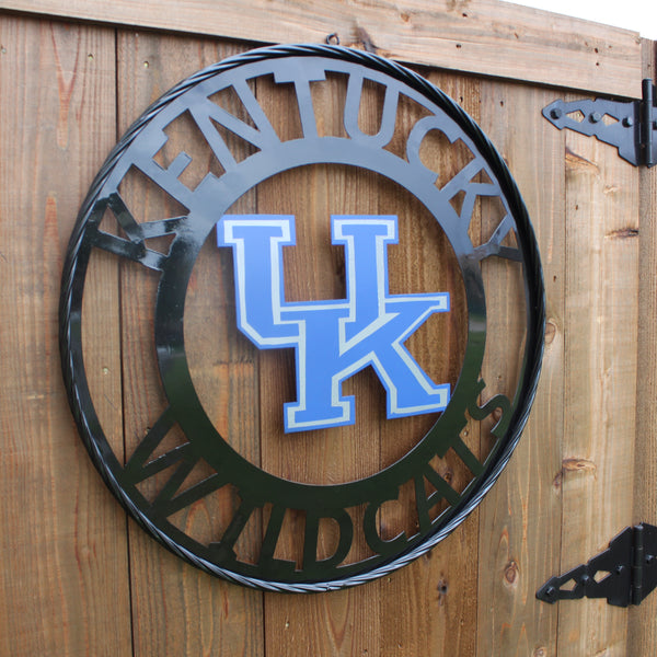 KENTUCKY WILDCATS CUSTOM METAL VINTAGE CRAFT SIGN WESTERN HOME DECOR HANDMADE