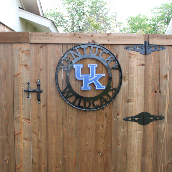 KENTUCKY WILDCATS CUSTOM METAL VINTAGE CRAFT SIGN WESTERN HOME DECOR HANDMADE