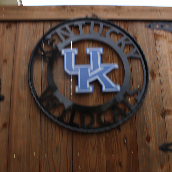 KENTUCKY WILDCATS CUSTOM METAL VINTAGE CRAFT SIGN WESTERN HOME DECOR HANDMADE