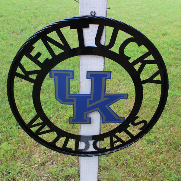 KENTUCKY WILDCATS CUSTOM METAL VINTAGE CRAFT SIGN WESTERN HOME DECOR HANDMADE