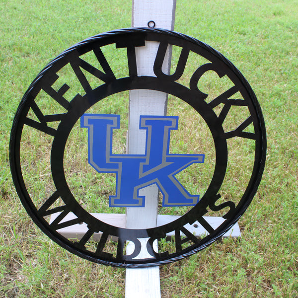 KENTUCKY WILDCATS CUSTOM METAL VINTAGE CRAFT SIGN WESTERN HOME DECOR HANDMADE