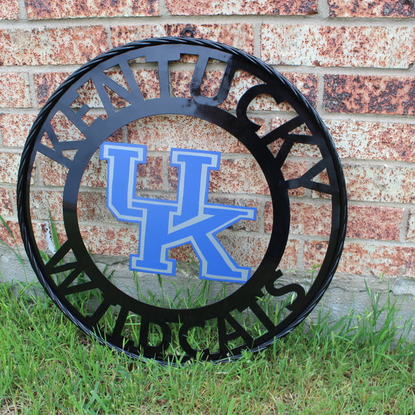 KENTUCKY WILDCATS CUSTOM METAL VINTAGE CRAFT SIGN WESTERN HOME DECOR HANDMADE