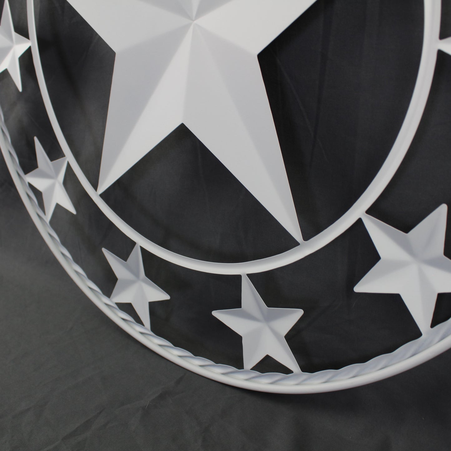 24" WELCOME USA FLAG BARN METAL FLAT STAR 2D FLAT PLAIN RED WHITE BLUE WESTER HOME DECOR HANDMADE NEW #EH12311