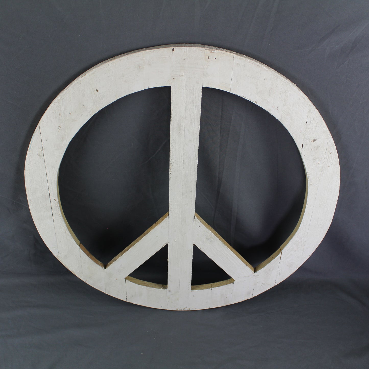 24" WHITE PEACE SIGN WOOD SIGN WALL ART DECOR WESTERN HOME DECOR HANDMADE #EH12853