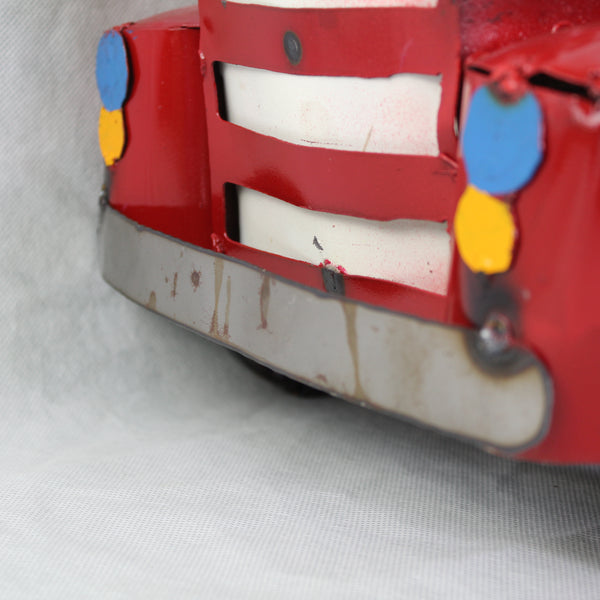 USA FLAG TRUCK 24" PICKUP PATRIOTIC TRUCK RED WHITE TAIL DOWN METAL GARDEN ART FIGURINE WESTERN HOME DECOR HANDMADE #EH12855