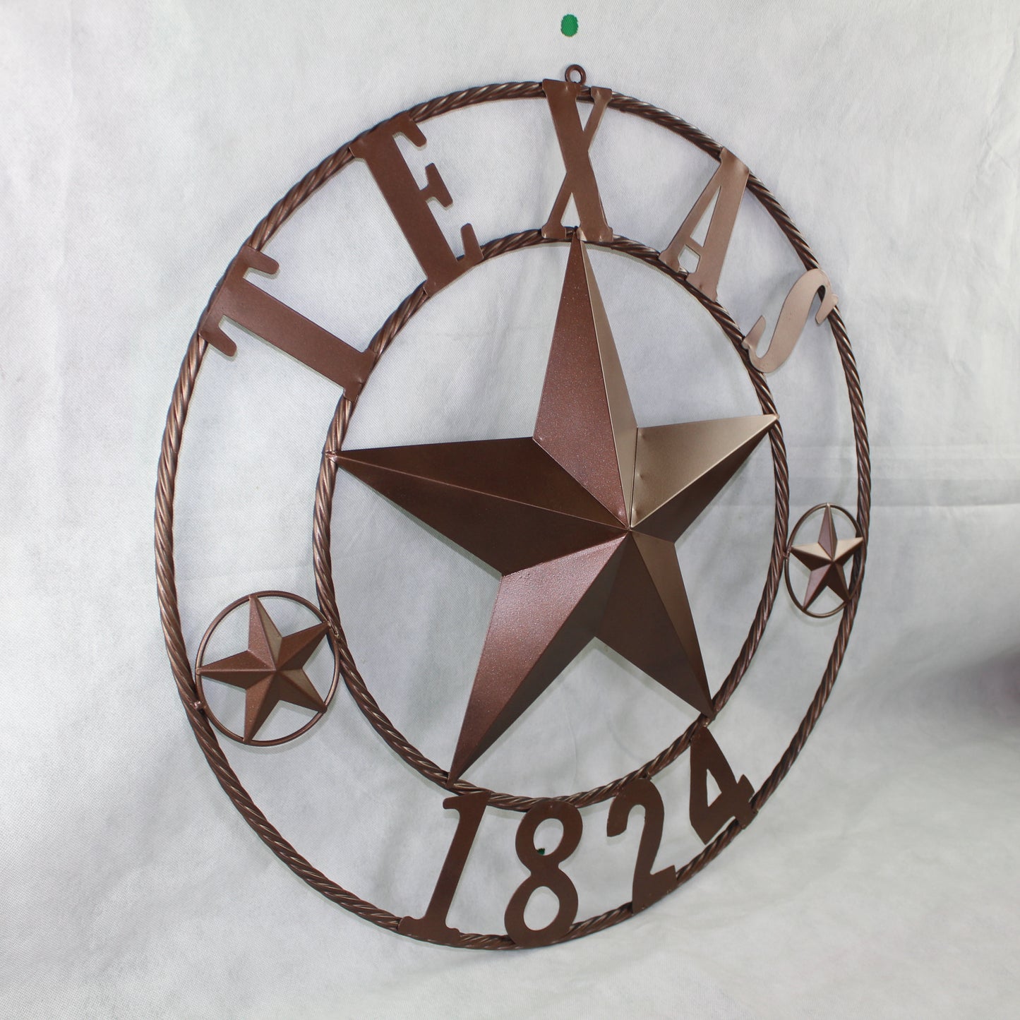 TEXAS 1824 STYLE YOUR CUSTOM NAME STAR METAL BARN STAR ROPE RING RUSTIC BRONZE WESTERN HOME DECOR NEW HANDMADE 24",32",36",40",50"
