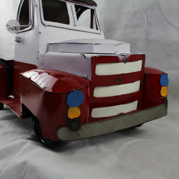 TEXAS FLAG TRUCK 20" PICKUP PATRIOTIC TRUCK RED WHITE BLUE METAL VINTAGE GARDEN ART FIGURINE WESTERN HOME DECOR HANDMADE #EH12866