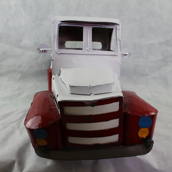TEXAS FLAG TRUCK 20" PICKUP PATRIOTIC TRUCK RED WHITE BLUE METAL VINTAGE GARDEN ART FIGURINE WESTERN HOME DECOR HANDMADE #EH12866