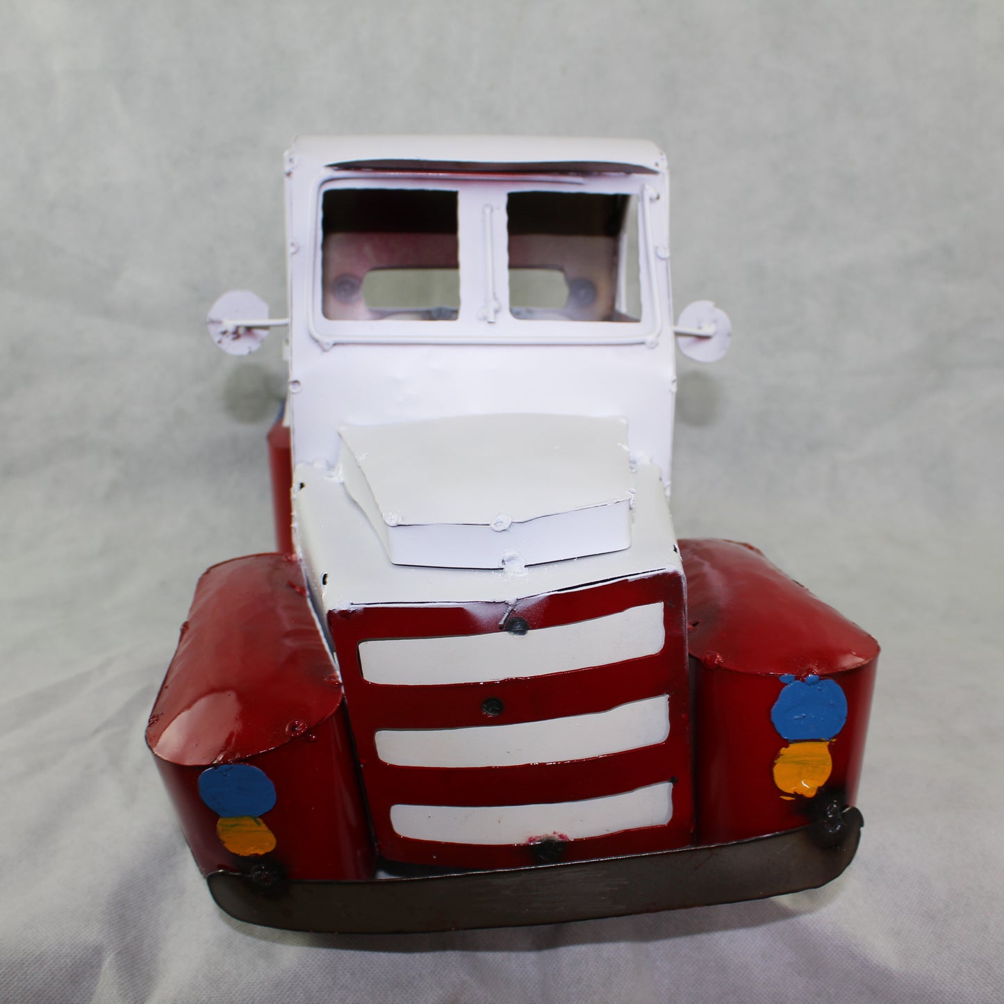 TEXAS FLAG TRUCK 20" PICKUP PATRIOTIC TRUCK RED WHITE BLUE METAL VINTAGE GARDEN ART FIGURINE WESTERN HOME DECOR HANDMADE #EH12866