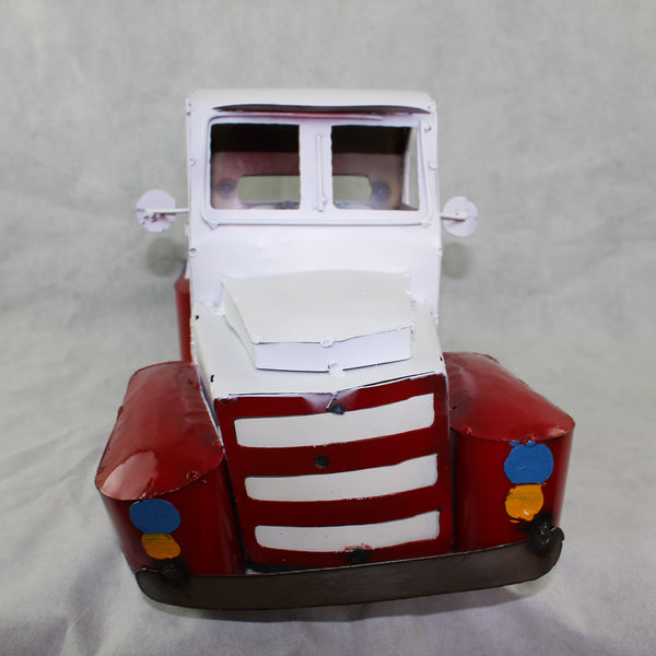 TEXAS FLAG TRUCK 20" PICKUP PATRIOTIC TRUCK RED WHITE BLUE METAL VINTAGE GARDEN ART FIGURINE WESTERN HOME DECOR HANDMADE #EH12866