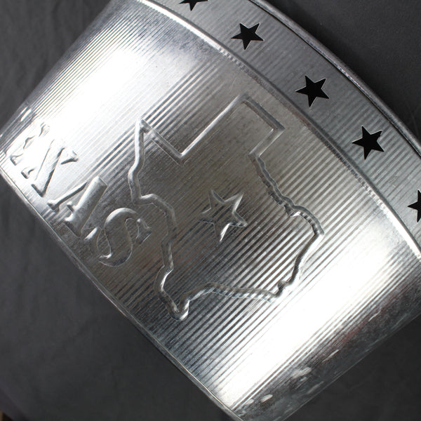 24" TEXAS BUCKET SILVER METAL OVAL TUB BEVERAGE HOLDER WESTERN HOME DECOR HANDMADE NEW #EH12495
