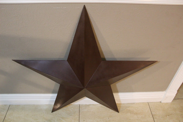RUSTIC BROWN BARN STAR 5 POINT METAL STAR OF DAVID WESTERN HOME DECOR HANDMADE NEW 12",24",36" #EH12779