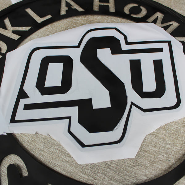12" OSU OKLAHOMA STATE COWBOYS CUSTOM METAL VINTAGE CRAFT SIGN WESTERN HOME DECOR HANDMADE