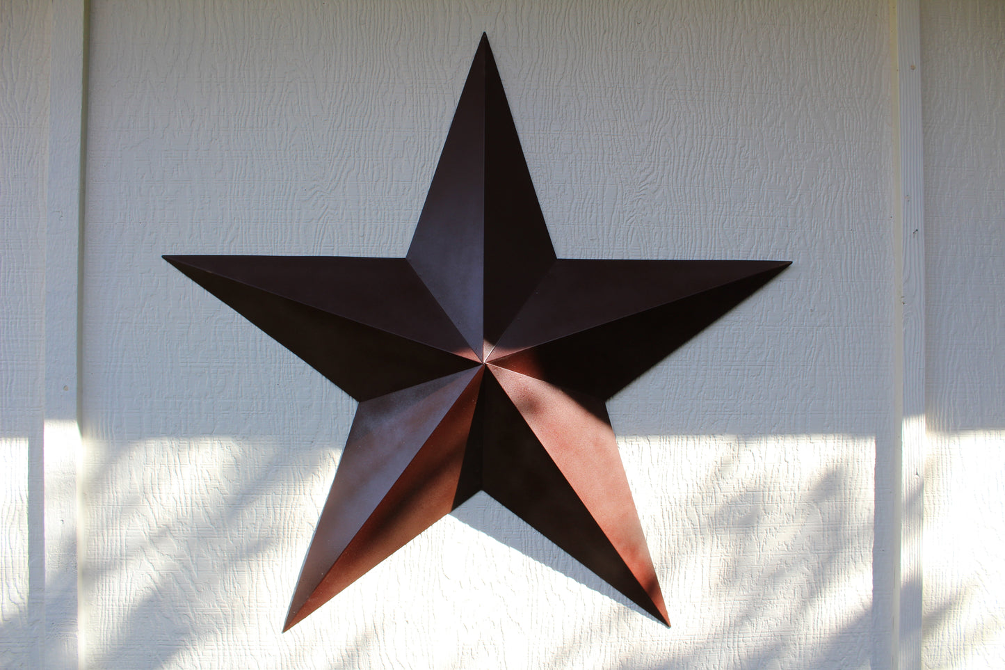 RUSTIC BROWN BARN STAR 5 POINT METAL STAR OF DAVID WESTERN HOME DECOR HANDMADE NEW 12",24",36" #EH12779