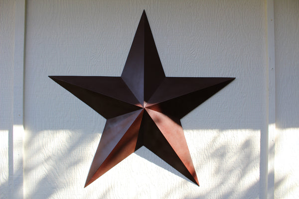 RUSTIC BROWN BARN STAR 5 POINT METAL STAR OF DAVID WESTERN HOME DECOR HANDMADE NEW 12",24",36" #EH12779