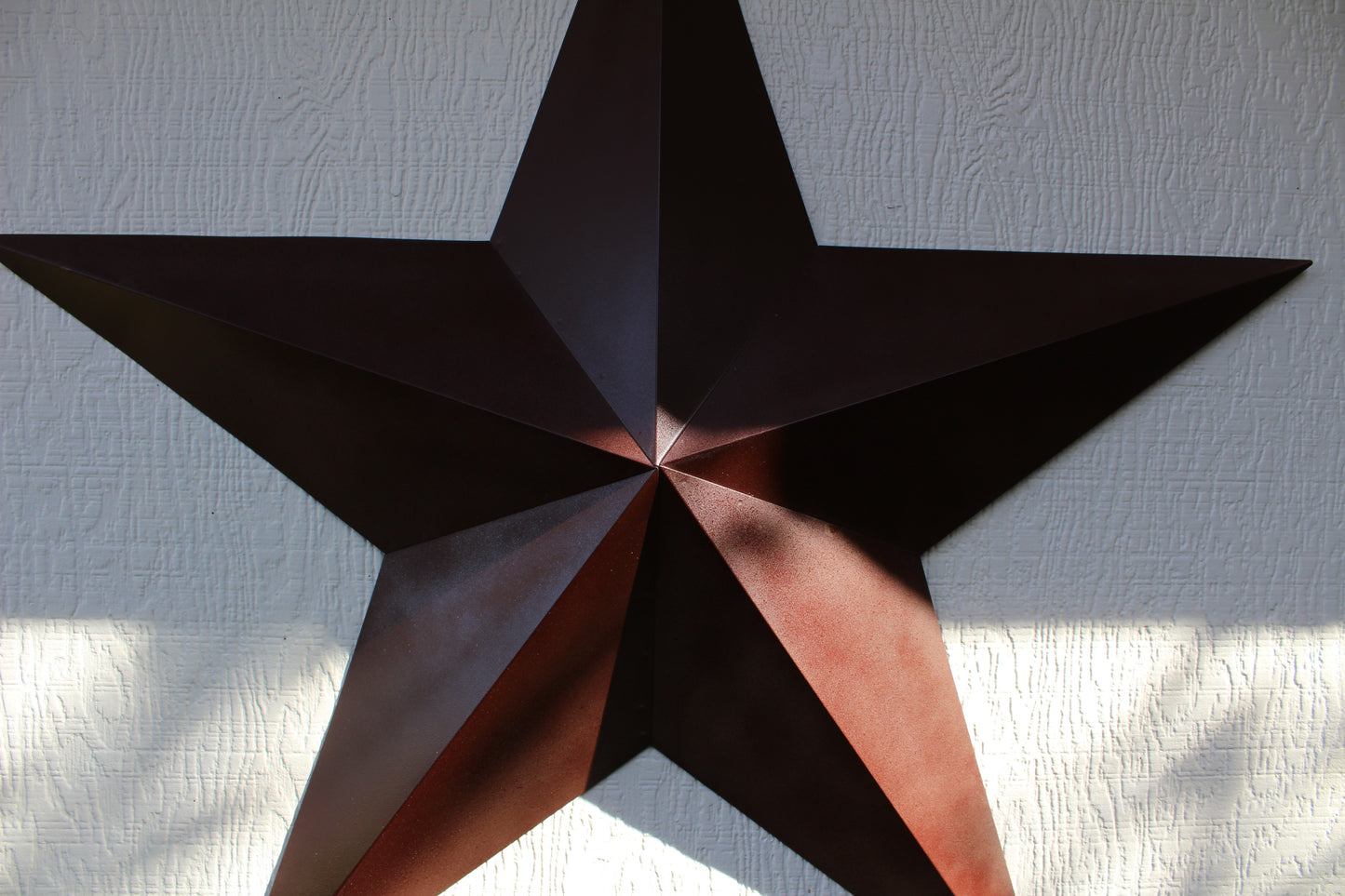 RUSTIC BROWN BARN STAR 5 POINT METAL STAR OF DAVID WESTERN HOME DECOR HANDMADE NEW 12",24",36" #EH12779