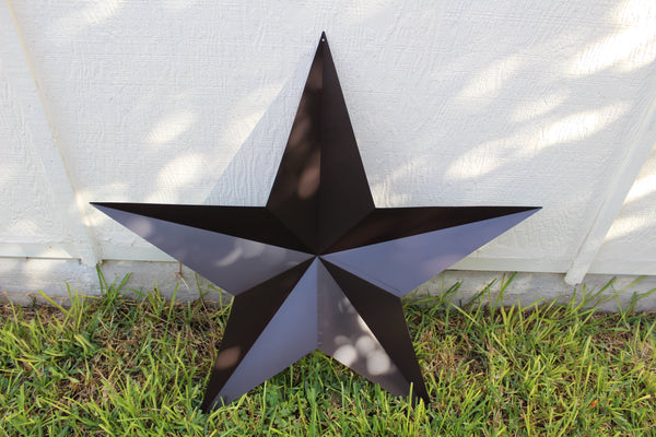 RUSTIC BROWN BARN STAR 5 POINT METAL STAR OF DAVID WESTERN HOME DECOR HANDMADE NEW 12",24",36" #EH12779