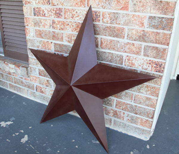 RUSTIC BROWN BARN STAR 5 POINT METAL STAR OF DAVID WESTERN HOME DECOR HANDMADE NEW 12",24",36" #EH12779