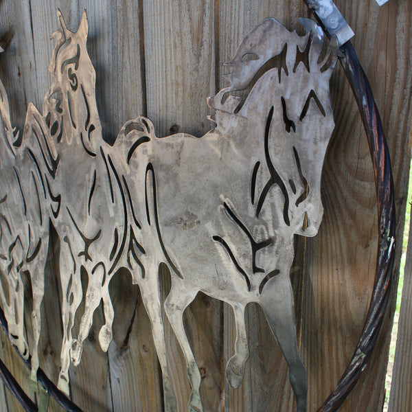 WELCOME RUNNING HORSES RAW METAL UNPAINTED SIGN WESTERN HOME DECOR HANDMADE NEW #EH12719 (Copy)