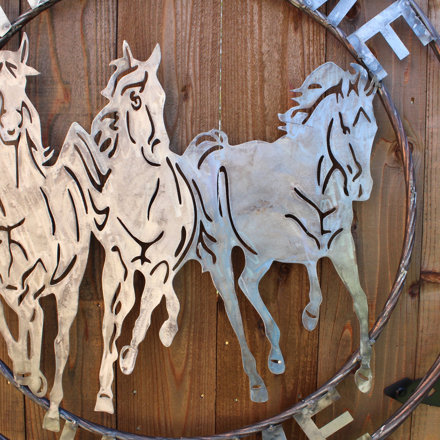 WELCOME RUNNING HORSES RAW METAL UNPAINTED SIGN WESTERN HOME DECOR HANDMADE NEW #EH12719 (Copy)