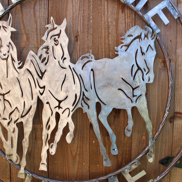 WELCOME RUNNING HORSES RAW METAL UNPAINTED SIGN WESTERN HOME DECOR HANDMADE NEW #EH12719 (Copy)