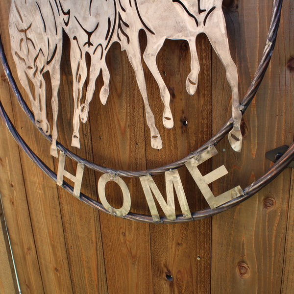 WELCOME RUNNING HORSES RAW METAL UNPAINTED SIGN WESTERN HOME DECOR HANDMADE NEW #EH12719 (Copy)