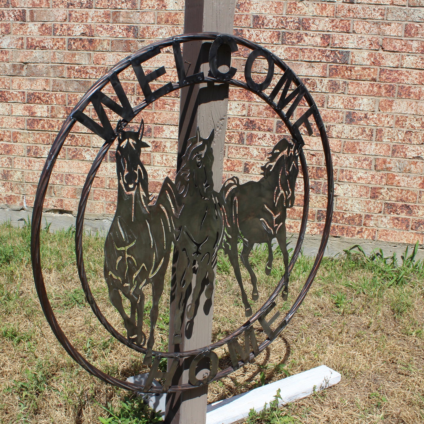 WELCOME RUNNING HORSES RAW METAL UNPAINTED SIGN WESTERN HOME DECOR HANDMADE NEW #EH12719 (Copy)