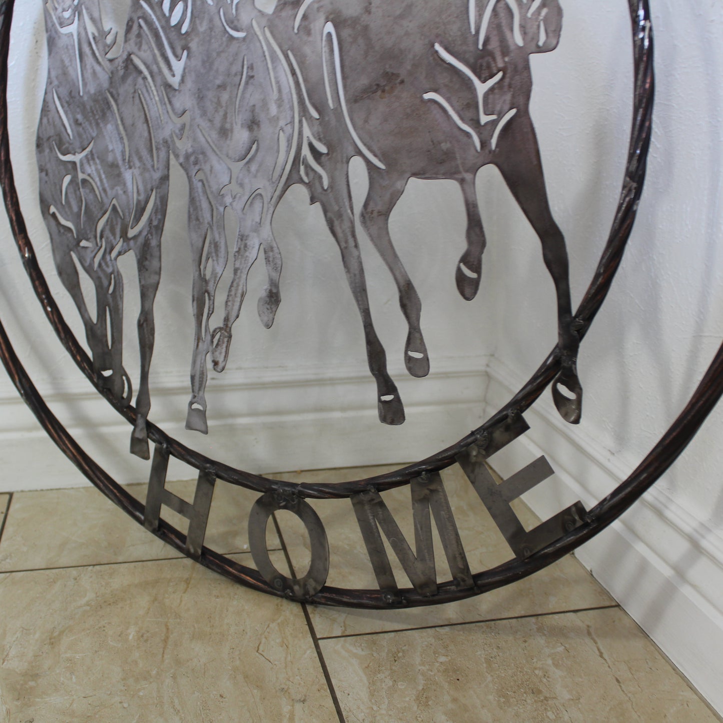 WELCOME RUNNING HORSES RAW METAL UNPAINTED SIGN WESTERN HOME DECOR HANDMADE NEW #EH12719 (Copy)