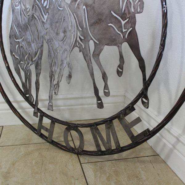 WELCOME RUNNING HORSES RAW METAL UNPAINTED SIGN WESTERN HOME DECOR HANDMADE NEW #EH12719 (Copy)