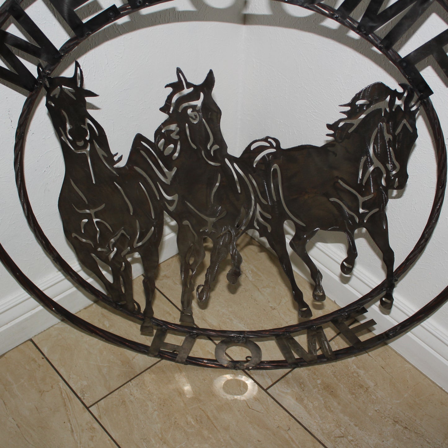 WELCOME RUNNING HORSES RAW METAL UNPAINTED SIGN WESTERN HOME DECOR HANDMADE NEW #EH12719 (Copy)