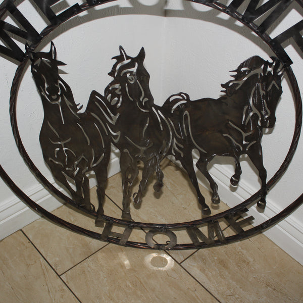 WELCOME RUNNING HORSES RAW METAL UNPAINTED SIGN WESTERN HOME DECOR HANDMADE NEW #EH12719 (Copy)