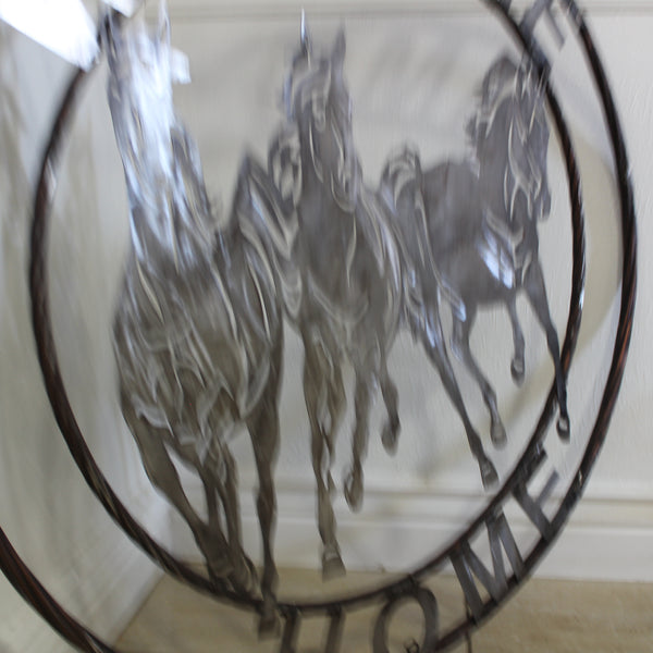 WELCOME RUNNING HORSES RAW METAL UNPAINTED SIGN WESTERN HOME DECOR HANDMADE NEW #EH12719 (Copy)