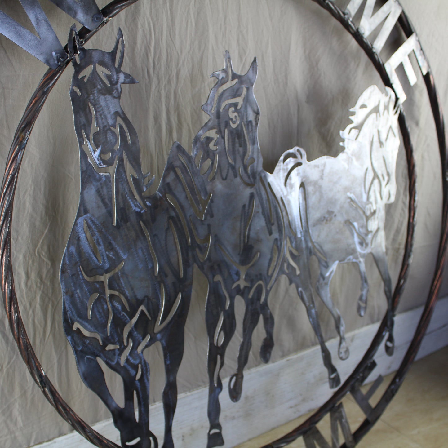 WELCOME RUNNING HORSES RAW METAL UNPAINTED SIGN WESTERN HOME DECOR HANDMADE NEW #EH12719 (Copy)