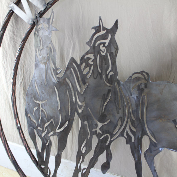WELCOME RUNNING HORSES RAW METAL UNPAINTED SIGN WESTERN HOME DECOR HANDMADE NEW #EH12719 (Copy)