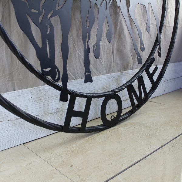 WELCOME RUNNING HORSES RAW METAL RUSTIC BLACK SIGN WESTERN HOME DECOR HANDMADE NEW #EH12719 (Copy) (Copy)