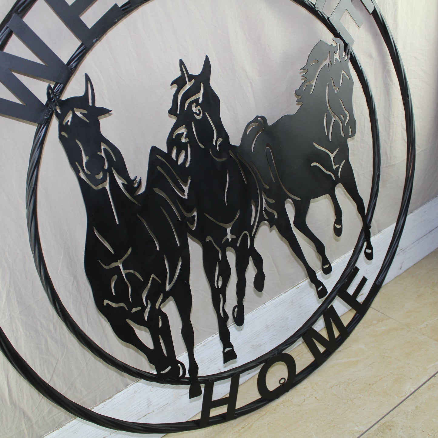 WELCOME RUNNING HORSES RAW METAL RUSTIC BLACK SIGN WESTERN HOME DECOR HANDMADE NEW #EH12719 (Copy) (Copy)