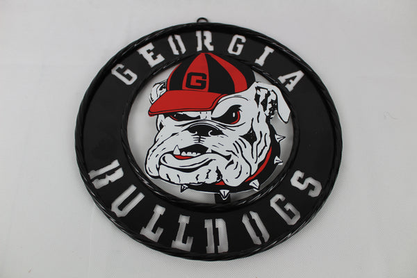 GEORGIA BULLDOGS CUSTOM METAL VINTAGE CRAFT SIGN WESTERN HOME DECOR HANDMADE