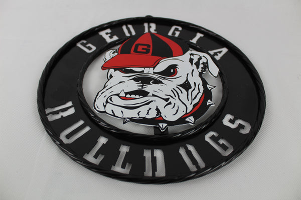 GEORGIA BULLDOGS CUSTOM METAL VINTAGE CRAFT SIGN WESTERN HOME DECOR HANDMADE