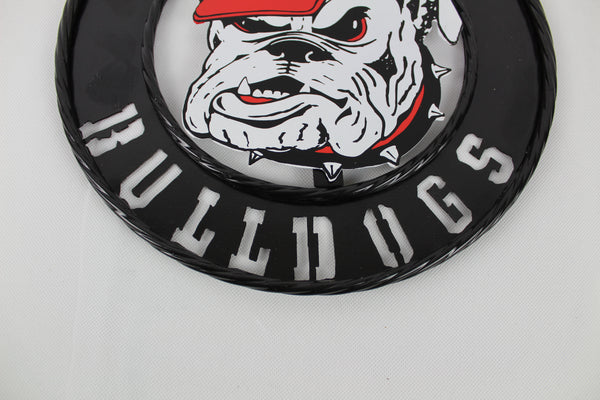 GEORGIA BULLDOGS CUSTOM METAL VINTAGE CRAFT SIGN WESTERN HOME DECOR HANDMADE
