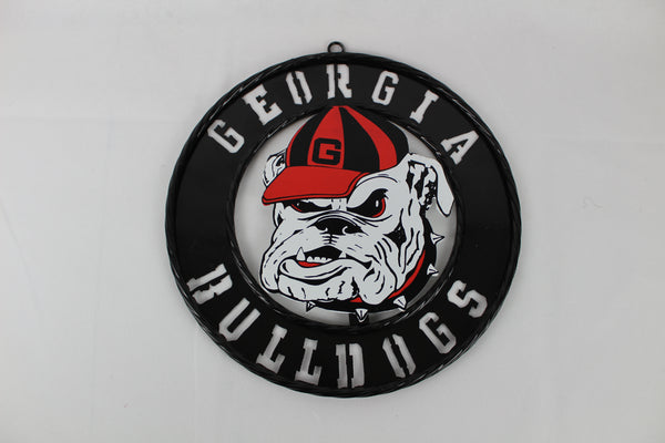 GEORGIA BULLDOGS CUSTOM METAL VINTAGE CRAFT SIGN WESTERN HOME DECOR HANDMADE