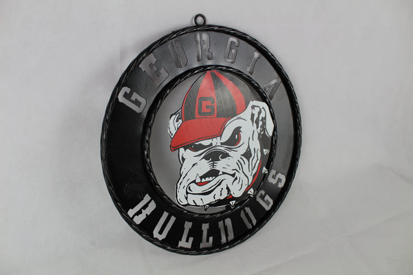 GEORGIA BULLDOGS CUSTOM METAL VINTAGE CRAFT SIGN WESTERN HOME DECOR HANDMADE
