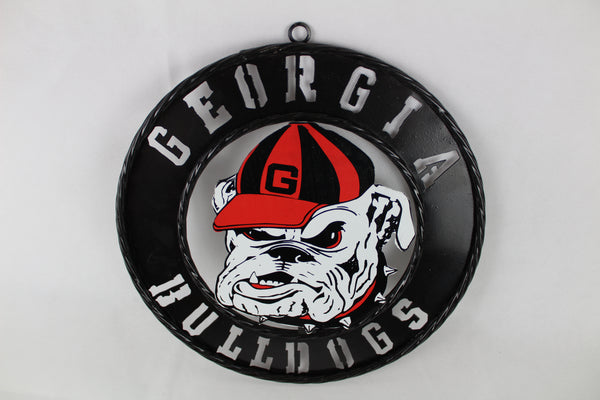 GEORGIA BULLDOGS CUSTOM METAL VINTAGE CRAFT SIGN WESTERN HOME DECOR HANDMADE