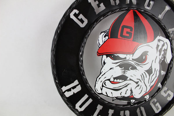 GEORGIA BULLDOGS CUSTOM METAL VINTAGE CRAFT SIGN WESTERN HOME DECOR HANDMADE
