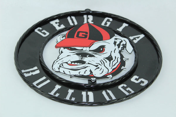GEORGIA BULLDOGS CUSTOM METAL VINTAGE CRAFT SIGN WESTERN HOME DECOR HANDMADE