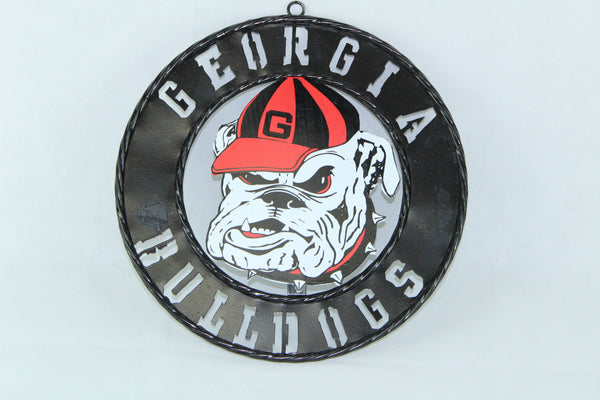 GEORGIA BULLDOGS CUSTOM METAL VINTAGE CRAFT SIGN WESTERN HOME DECOR HANDMADE