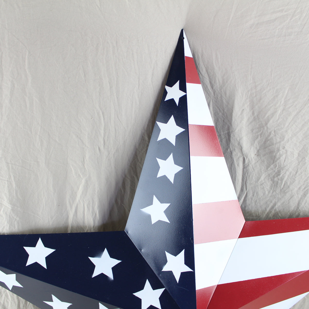 AMERICANA USA FLAG BARN STAR RED WHT BLUE STAR HANDMADE 12",24",36" #EH13297