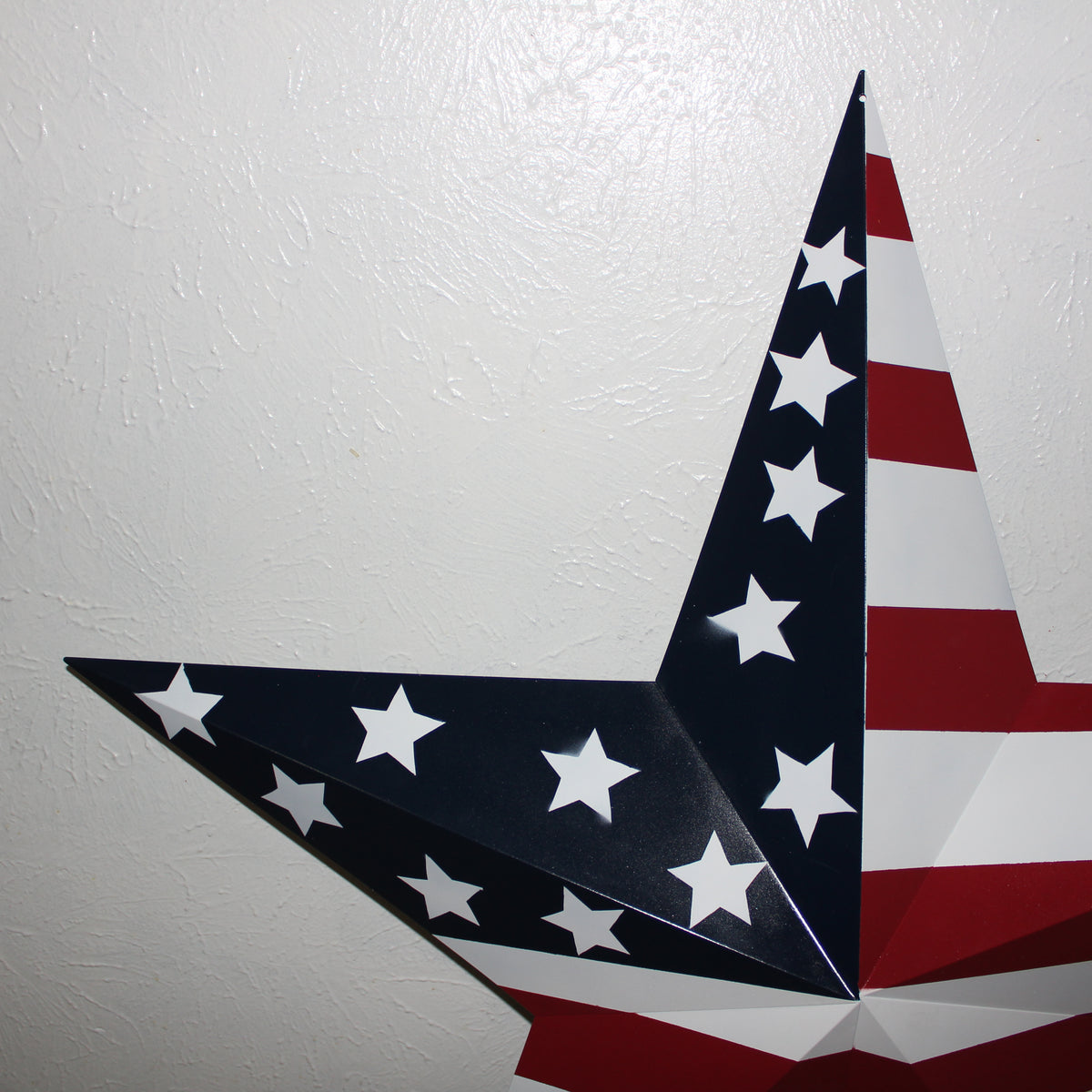 AMERICANA USA FLAG BARN STAR RED WHT BLUE STAR HANDMADE 12",24",36" #EH13297