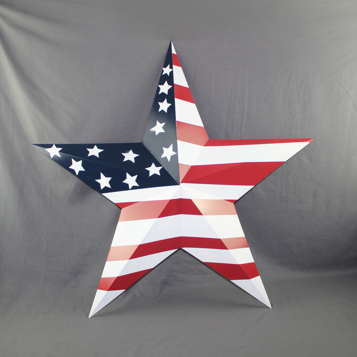 AMERICANA USA FLAG BARN STAR RED WHT BLUE STAR HANDMADE 12",24",36" #EH13297
