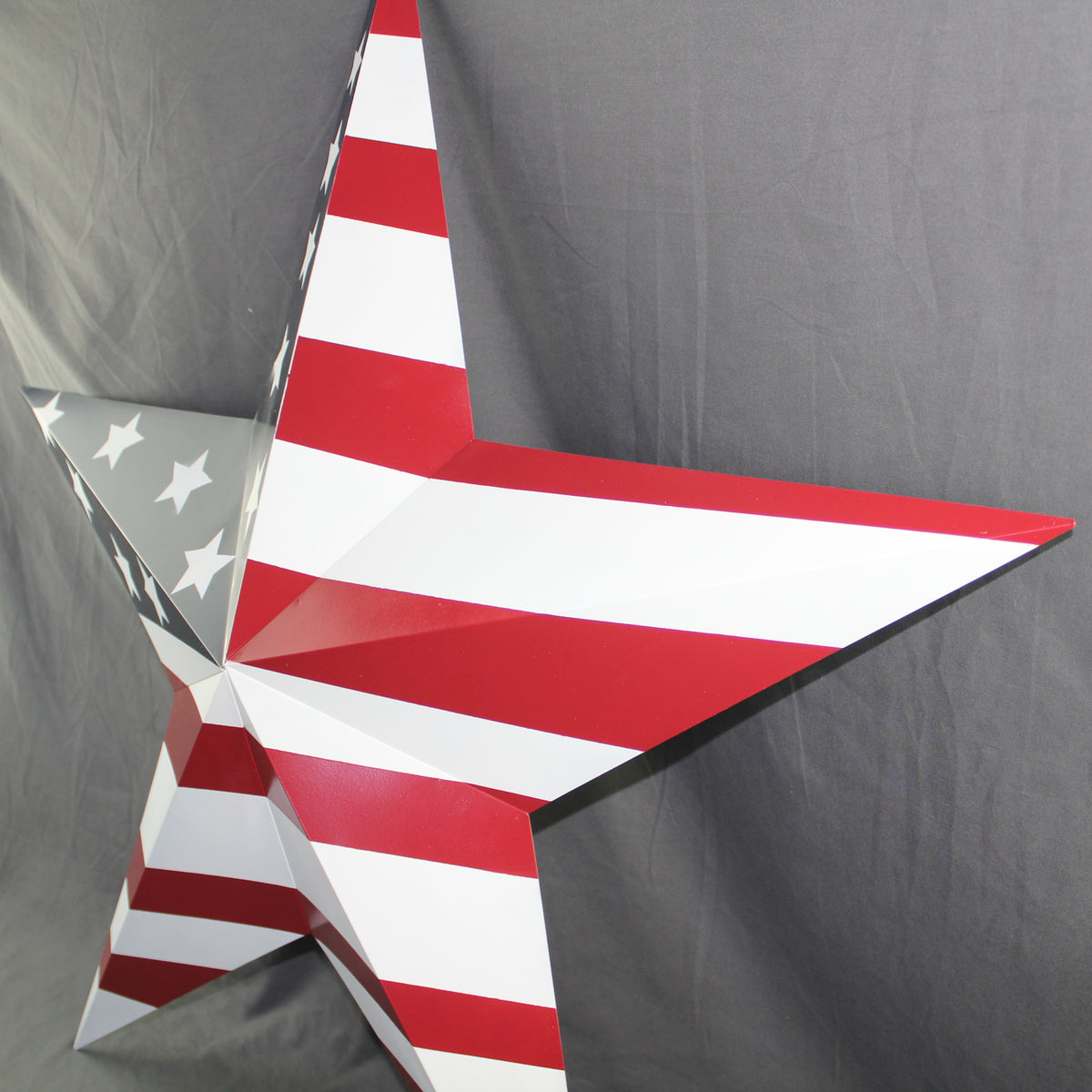 AMERICANA USA FLAG BARN STAR RED WHT BLUE STAR HANDMADE 12",24",36" #EH13297